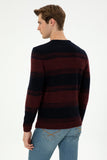 USPA Men Jumper R/Neck Bordeaux VR014 USPJR382 US POLO ASSN.