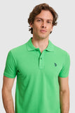 USPA Men Polo Shirt SCH  Light Green VR092 USPOM339 US Polo Assn.