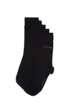 USPA Men Sock Gali-sk25 5pkt Black VR046 USPSK104 US POLO ASSN.