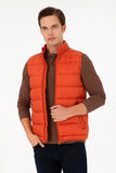 USPA Men Vest Quilted S/L Orange VR031 USPJK156 US POLO ASSN.