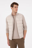 USPA Men Vest Quilted S/L Stone VR049 USPJK155 US POLO ASSN.