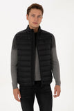 USPA Men Jacket Vest S/L Duck Feather Black VR046 USPJK164 US POLO ASSN.