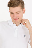US Polo Assn. White Men Polo Shirt SCH VR013 USPOM172 USPA