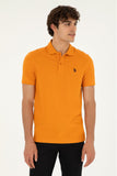 USPA Polo Shirt Tile VR031 USPOM218 Single Color Horse US Polo Assn.