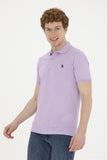 USPA Polo Shirt Men Lilac VR034 USPOM211 Single Color Horse US Polo Assn.