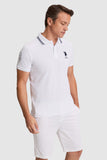 USPA Men Polo Shirt BP#3 USPA White VR013 USPOM352 US Polo Assn.