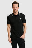 USPA Men Polo Shirt BP#3 USPA Black VR046 USPOM351 US Polo Assn.