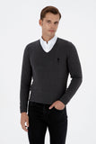 USPA Men Jumper V/NeckAnthracite VR081 USPJR408 US POLO ASSN.