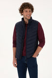 USPA Men Vest S/L Duck Feather Navy VR033 USPJK167 US POLO ASSN.