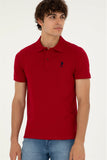 USPA Polo Shirt Men Bordeaux VR014 USPOM263 USPA LOGO US POLO ASSN.