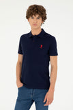 USPA Polo Shirt Men Navy VR033 USPOM261 USPA LOGO US POLO ASSN.