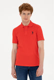 USPA Polo Shirt Red VR030 USPOM265 USPA LOGO US POLO ASSN.