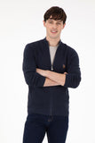 USPA Men Cardigan Zipper Navy VR033 USPCN079 US POLO ASSN.