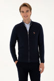 USPA Men Cardigan Zipper Navy VR033 USPCN087 US POLO ASSN.