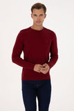 USPA Men Jumper R/Neck Bordeaux VR014 USPJR394 US POLO ASSN.