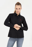 USPA Shirt Women Black VR046 USSHW043 Slim US Polo Assn.