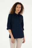 USPA Shirt Women Navy VR033 USSHW041 Slim US Polo Assn.