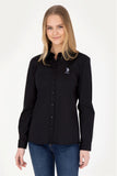 USPA Shirt Women Black VR046 USSHW042 Slim US Polo Assn.