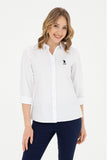 USPA Shirt Women White VR013 USSHW039 Slim US Polo Assn.