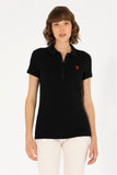 USPA Polo Shirt Women Black VR046 USPOW070 SCL US Polo Assn.