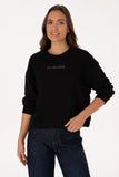 USPA Women Sweatshirt Black VR046 USPSS177 US POLO ASSN.