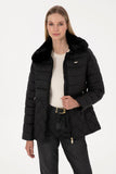 USPA Women Over Coat F/S Black VR046 USPJK181 US POLO ASSN.