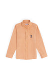 U.S. Polo Assn. Boys Shirt Rust VR031 USSHK003