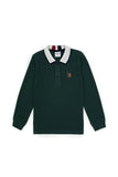USPA Boy Sweatshirt USPA Logo Dark Green VR079 USPSS173 US POLO ASSN.
