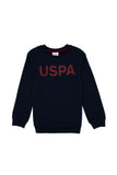 USPA Boy Jumper R/Neck Navy VR033 USPJR396 US POLO ASSN.
