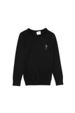 USPA Boy Jumper Round/Neck Black VR046 USPJR404 US POLO ASSN.