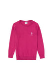USPA Girl Jumper Round/Neck Pink VR041 USPJR402 US POLO ASSN.