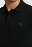 USPA Men Polo Shirt SCH Black VR046 USPOM340 US Polo Assn.