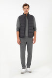 USPA Men Jacket Vest Quilted S/L Anthracite VR06 USPJK152 US POLO ASSN.