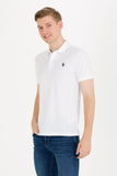 US Polo Assn. White Men Polo Shirt SCH VR013 USPOM172 USPA