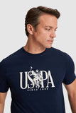 USPA Men Polo Shirt SCH Out Door Navy VR059 USTSM074 US Polo Assn.