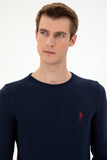 USPA Men Jumper R/Neck Navy VR033 USPJR366 US POLO ASSN.