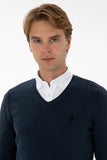 USPA Men Jumper V/Neck Out Door navy VR059 USPJR399 US POLO ASSN.