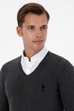 USPA Men Jumper V/NeckAnthracite VR081 USPJR408 US POLO ASSN.