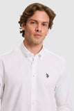 USPA Men Shirt Cedro S F/S White VR013 USPSH378 US Polo Assn.