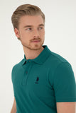 USPA Polo Shirt Men Dark Green VR101 USPOM258 USPA LOGO US POLO ASSN.