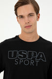 USPA Men T-Shirt USPA Big Logo Black VR046 USTSM067 US POLO ASSN.