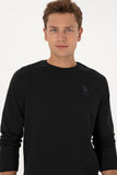 USPA Men Sweatshirt USPA Logo Black VR046 USPSS172 US POLO ASSN.