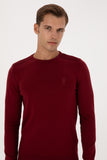 USPA Men Jumper R/Neck Bordeaux VR014 USPJR394 US POLO ASSN.