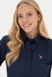 USPA Shirt Women Navy VR033 USSHW040 Slim US Polo Assn.