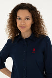 USPA Shirt Women Navy VR033 USSHW041 Slim US Polo Assn.