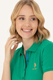 USPA Polo Shirt Women Green VR054 USPOW068 SCL US Polo Assn.