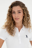 USPA Polo Shirt Women White VR013 USPOW066 SCL US Polo Assn.