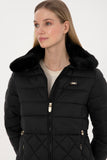 USPA Women Over Coat F/S Black VR046 USPJK181 US POLO ASSN.