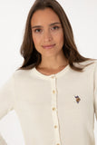 USPA Women Cardigan Buttons Pearl VR256 USPCN080 US POLO ASSN.