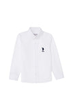 U.S. Polo Assn. Boys Shirt White VR013 USSHK004